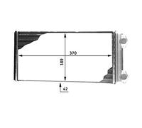MAHLE AH 127 000P Échangeur de chaleur intérieur