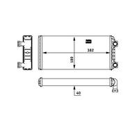 MAHLE AH 133 000P Échangeur de chaleur intérieur