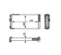 MAHLE ORIGINAL AH 134 000P Radiateur de chauffage