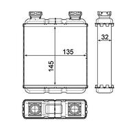 MAHLE AH 188 000P Échangeur de chaleur intérieur