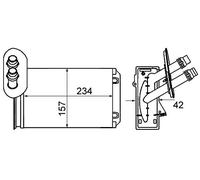 MAHLE AH 20 000S Échangeur de chaleur intérieur