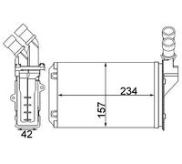 MAHLE AH 217 000S Radiateur de chauffage