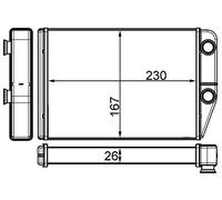 MAHLE AH 225 000S Échangeur de chaleur intérieur