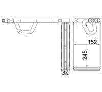 MAHLE AH 232 000S Échangeur de chaleur intérieur