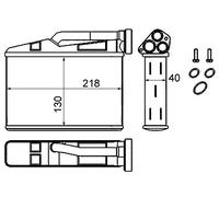 MAHLE AH 240 000S Échangeur de chaleur intérieur