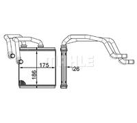 MAHLE AH 255 000S Échangeur de chaleur intérieur