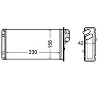MAHLE AH 65 000S Échangeur de chaleur intérieur
