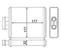 MAHLE AH 75 000S Échangeur de chaleur intérieur