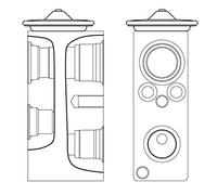 MAHLE AVE 3 000S Valve d'expansion et tube oriental