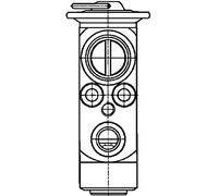 MAHLE AVE 57 000P Valve d'expansion et tube oriental