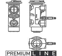 MAHLE AVE 60 000P Valve d'expansion et tube oriental
