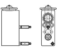 MAHLE AVE 67 000P Valve d'expansion et tube oriental