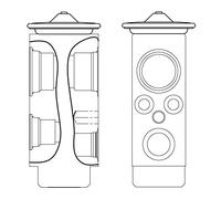 MAHLE AVE 9 000S Valve d'expansion et tube oriental