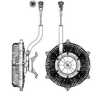 MAHLE CFC 216 000P Embrayage ventilateur de radiateur électronique