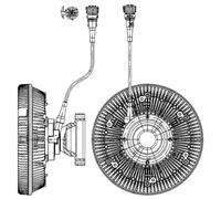 Embrayage, ventilateur de radiateur MAHLE CFC 226 000P pour FM12 12.13 1998-2005
