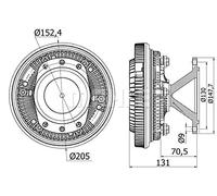 MAHLE CFC 42 000S Embrayage ventilateur de radiateur