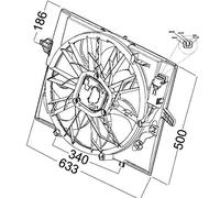 MAHLE CFF 215 000P Ventilateur à condensateur