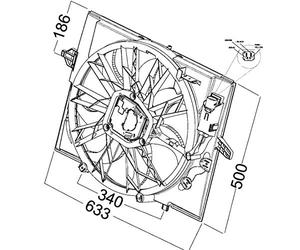 MAHLE CFF 215 000P Ventilateur à condensateur