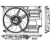 MAHLE CFF 405 000P Ventilateur à condensateur