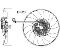 MAHLE CFF 474 000P BeHR Premium Line Ventilateur de refroidissement/condensateur