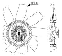 MAHLE CFF 511 000P Ventilateur à condensateur