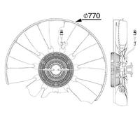 MAHLE CFF 513 000P Ventilateur à condensateur