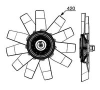 MAHLE CFF 530 000P Ventilateur à condensateur