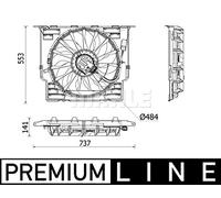 MAHLE CFF 543 000P Ventilateur à condensateur