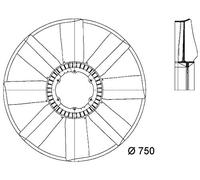 MAHLE CFW 23 000P Ventilateur