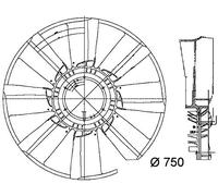 MAHLE CFW 34 000P Ventilateur