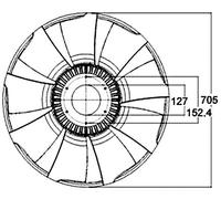 MAHLE CFW 53 000P Ventilateur