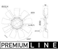 MAHLE CFW 93 000P Ventilateur