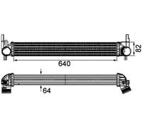 MAHLE CI 165 000P Intercooler, échangeur pour AUDI,SEAT,SKODA,VW