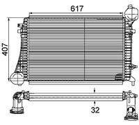 MAHLE CI 167 000P Refroidisseur d'air de charge BEHR PREMIUM LINE