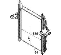 MAHLE CI 178 000P Intercooler, échangeur pour MAN