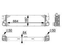 MAHLE CI 180 000P Intercooler, échangeur pour MERCEDES-BENZ