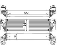 MAHLE CI 183 000P Intercooler, échangeur pour BMW