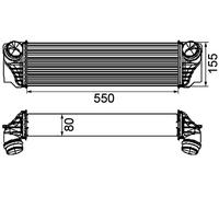 MAHLE CI 184 000P Intercooler, échangeur pour BMW
