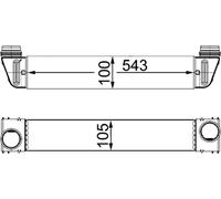 MAHLE CI 189 000S refroidisseur d'air de suralimentation pour BMW E60/61/63 520D/525D