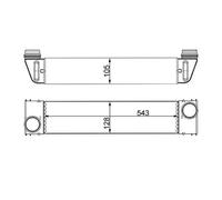 Mahle CI 193 000S Intercooler Pour BMW E60 E61 E63 E64 E65 E66 E67