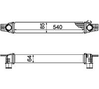 MAHLE CI 194 000P Refroidisseur d'air de charge BEHR PREMIUM LINE