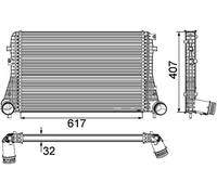 MAHLE CI 208 000P Refroidisseur d'air de charge BEHR PREMIUM LINE