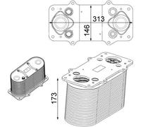 MAHLE CI 232 000P Intercooler, échangeur pour MAN