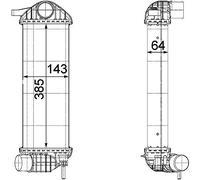MAHLE CI 243 000P refroidisseur d'air