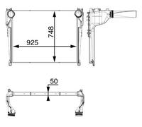 MAHLE CI 34 000P Intercooler, échangeur pour MERCEDES-BENZ