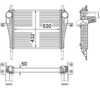 MAHLE CI 37 000P Intercooler, échangeur pour IVECO