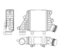 MAHLE CI 412 000P Intercooler, échangeur pour LAND ROVER