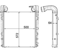MAHLE CI 456 000P Intercooler, échangeur pour RENAULT TRUCKS,VOLVO