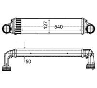MAHLE CI 488 000S Refroidisseur d'air de charge BEHR