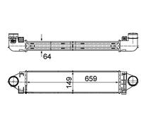MAHLE CI 499 000S Refroidisseur d'air de charge BEHR